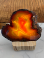 Bougeoir tranche d’Agate feu