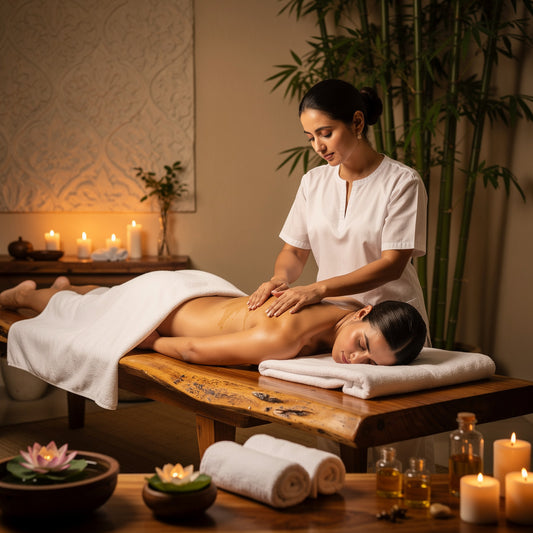 Massage Abhyanga (dos seul)