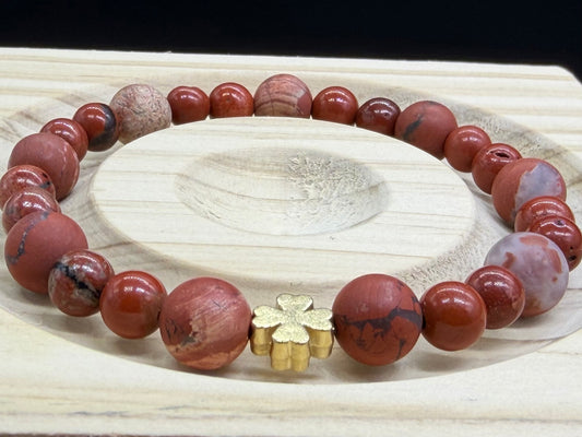 Bracelet Jaspe rouge