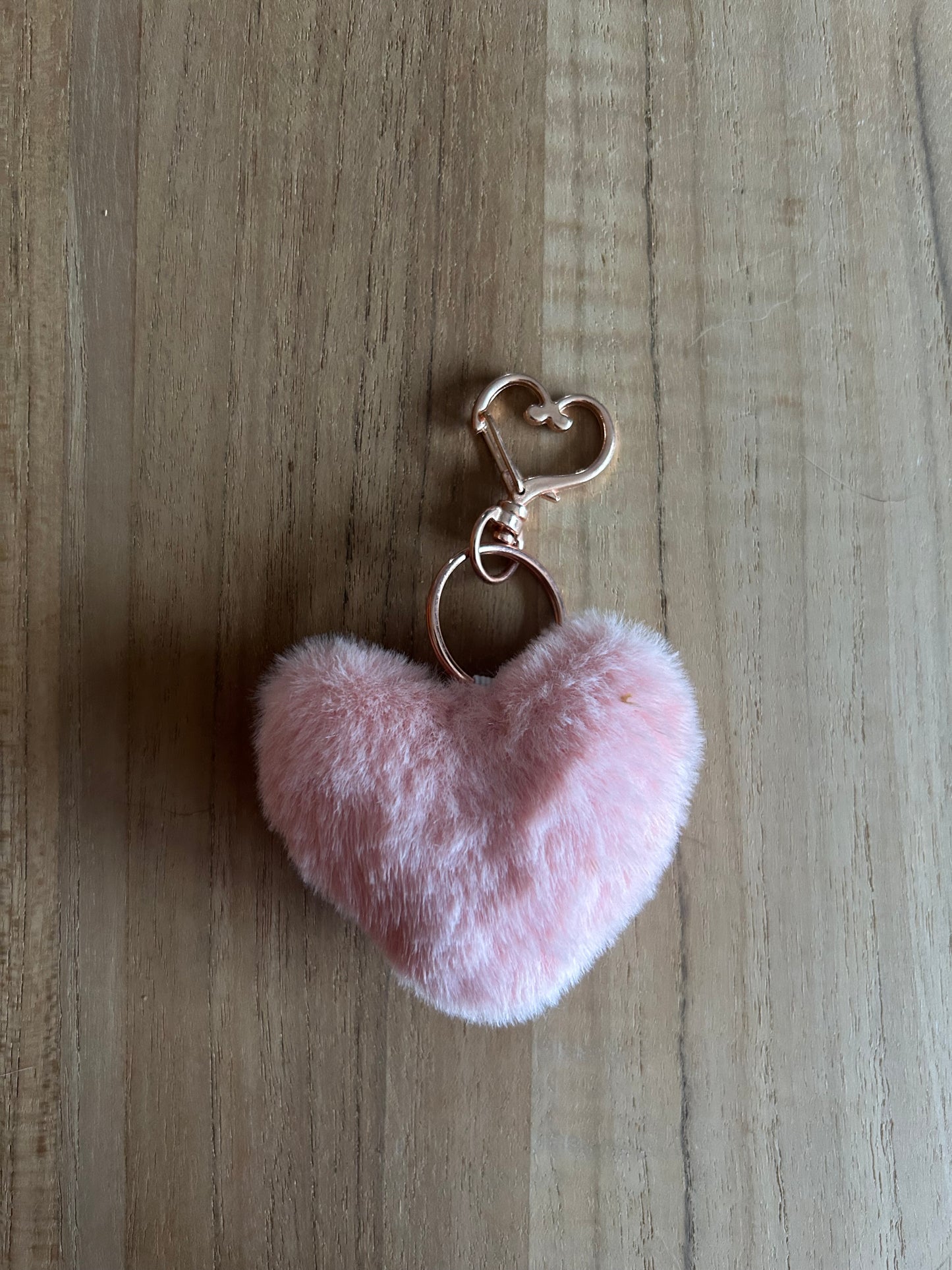 Porte clés Pompom cœur