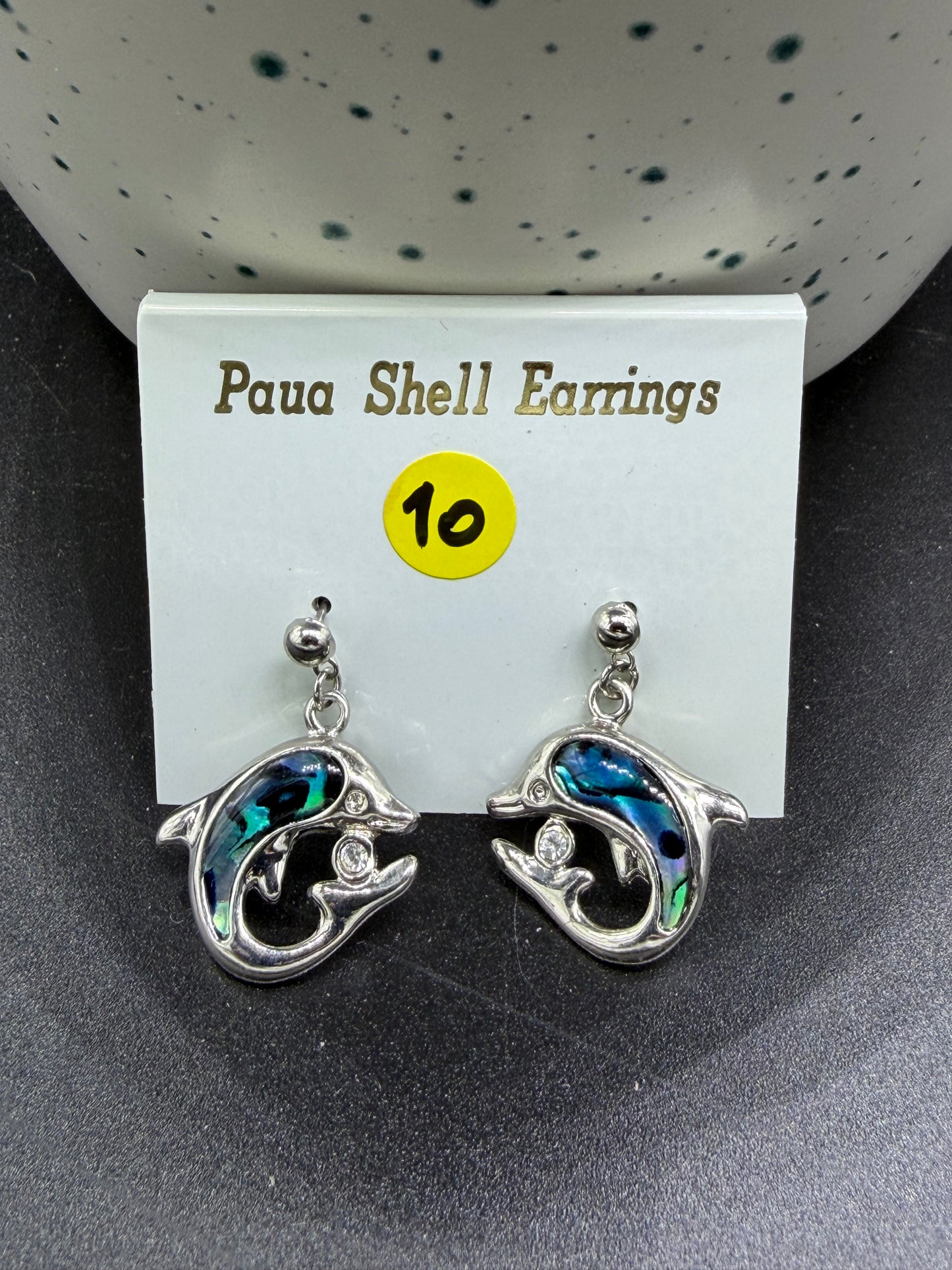 Boucles d'oreilles Abalone Dauphins