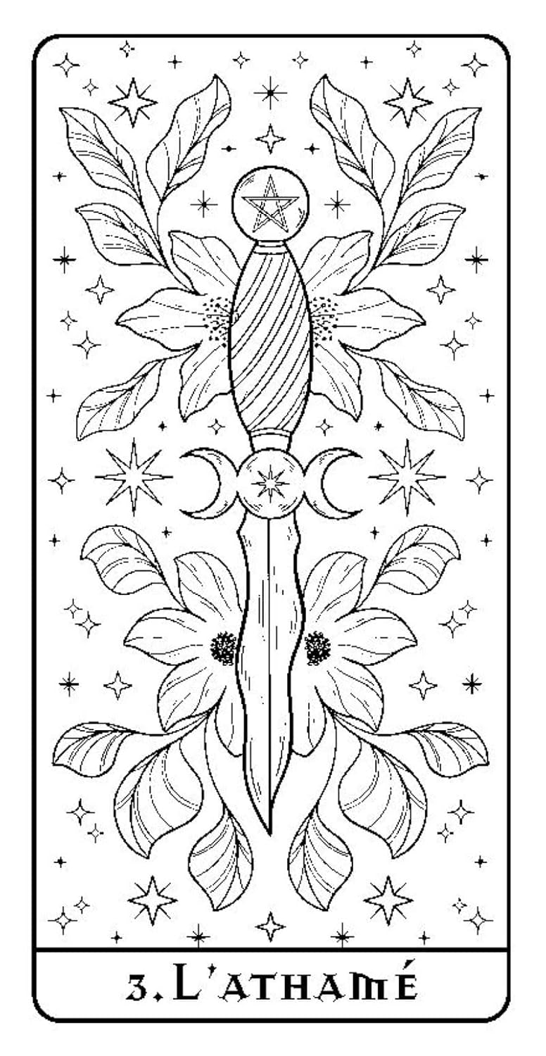 Mon oracle Sorcière à colorier