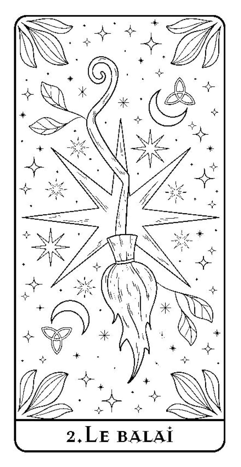 Mon oracle Sorcière à colorier