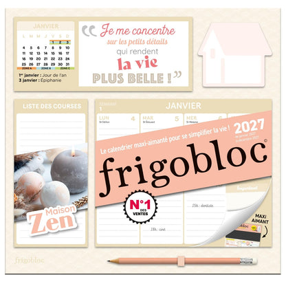 Frigobloc hebdomadaire Maison zen