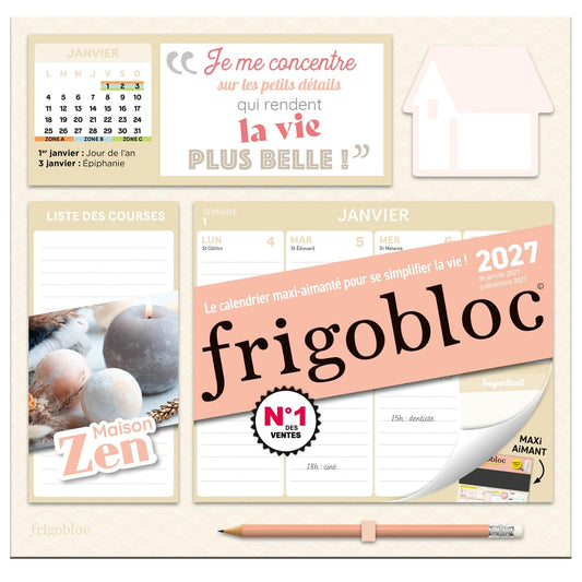 Frigobloc hebdomadaire Maison zen