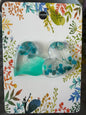 Boucles d’oreilles Epoxy cœurs Apatite bleue