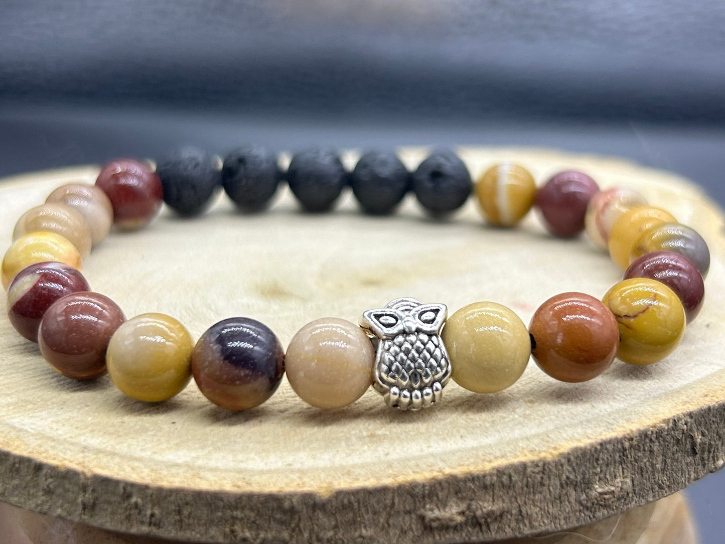 Bracelet diffuseur Jaspe Mokaïte + HE au choix