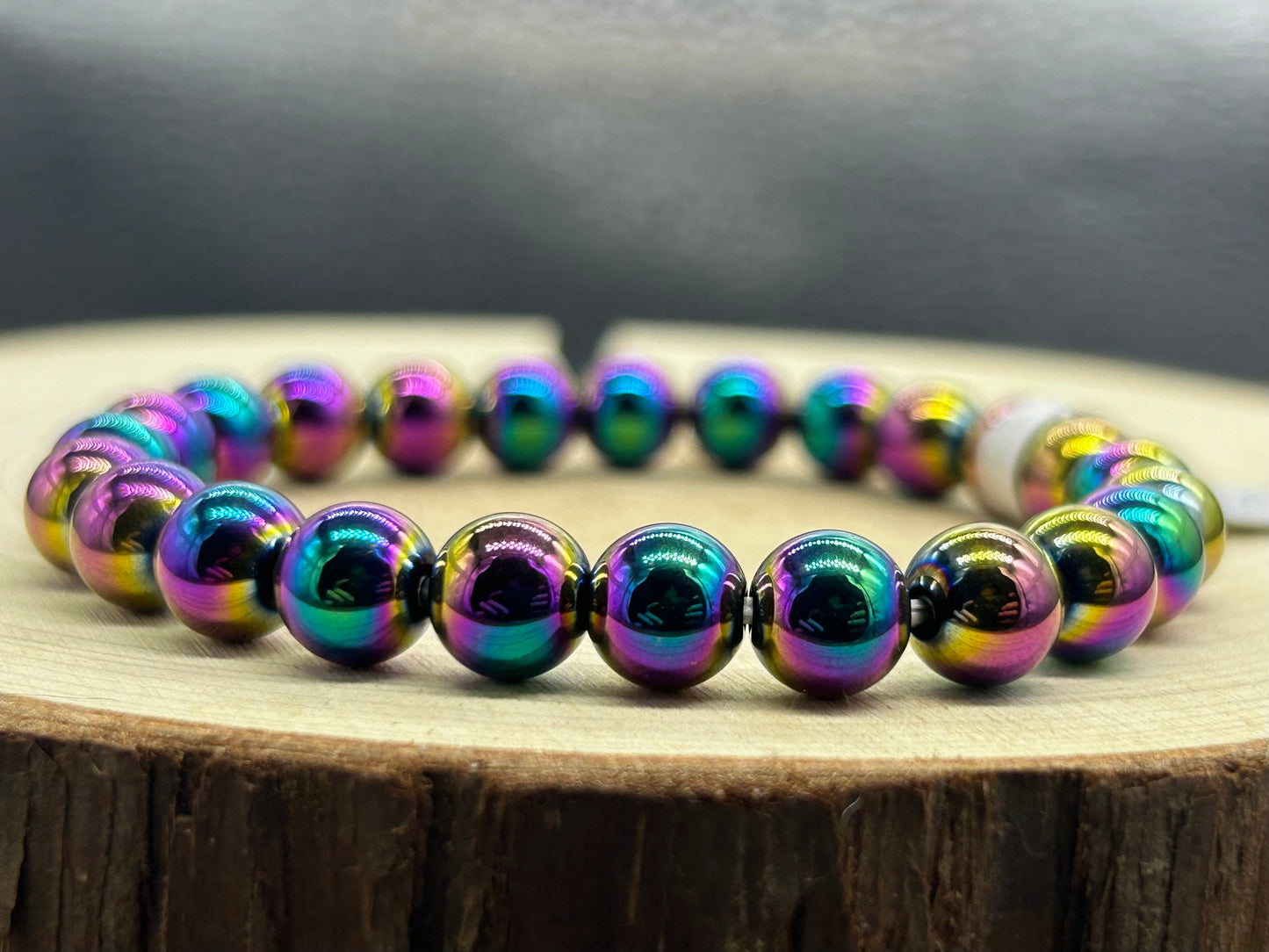 Bracelet Hématite irisée