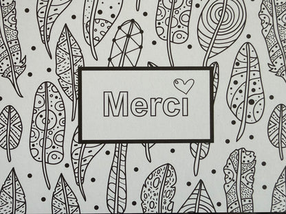 Merci pour cette année ! : 20 cartes de remerciements à colorier