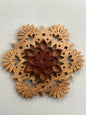 Mandala en bois noble