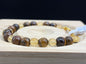 Bracelet Citrine naturelle et Oeil de tigre