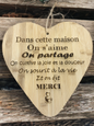 Cœur bambou « Happy Home »