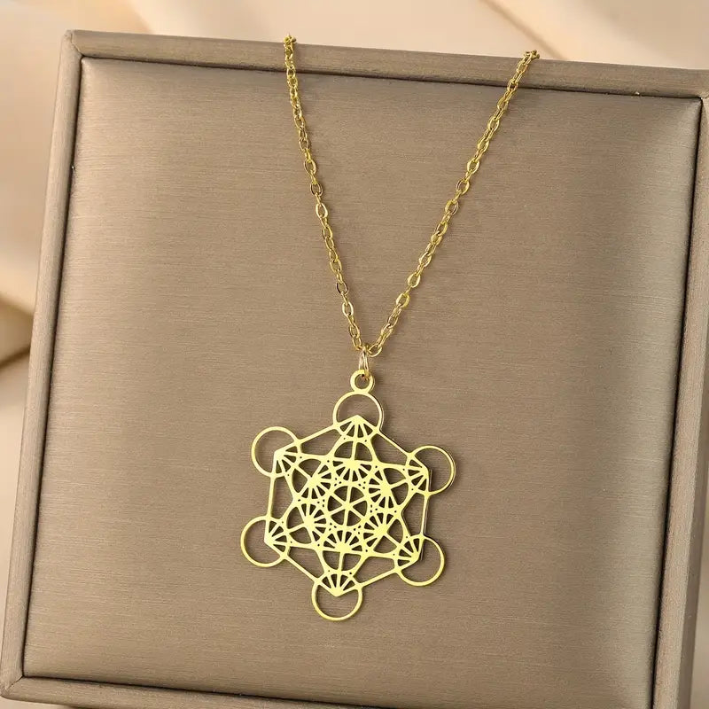 Pendentif avec chaîne Métatron