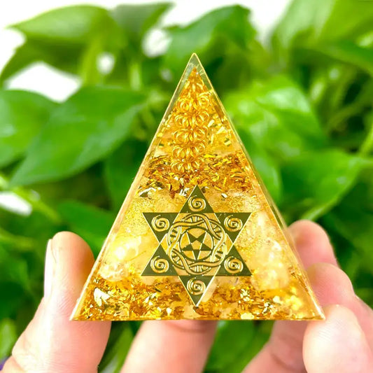 Pyramide Orgonite Citrine