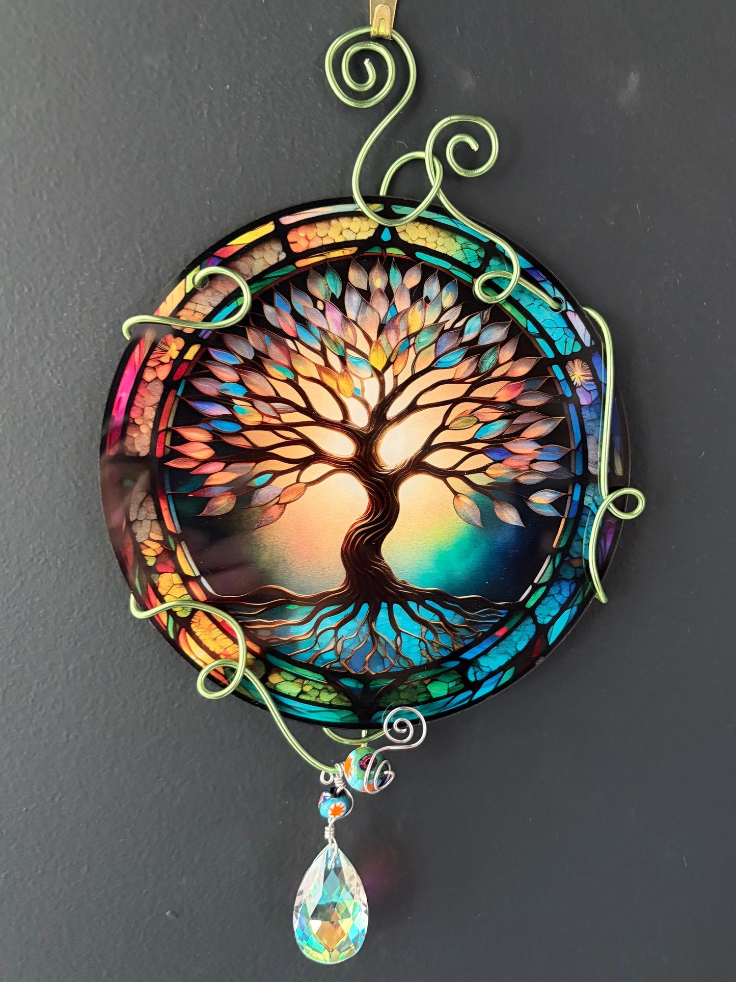 Attrape Soleil Arbre de vie multicolore