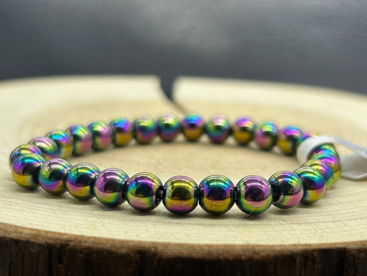 Bracelet Hématite irisée
