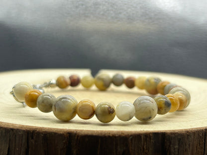 Bracelet magnétique Agate crazy lace