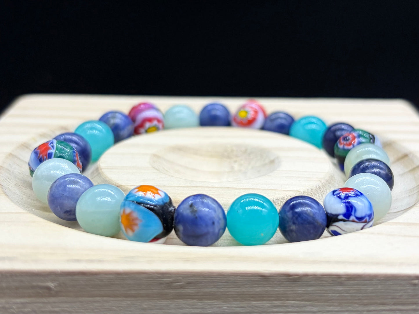 Bracelet Bohème Amazonite et Sodalite