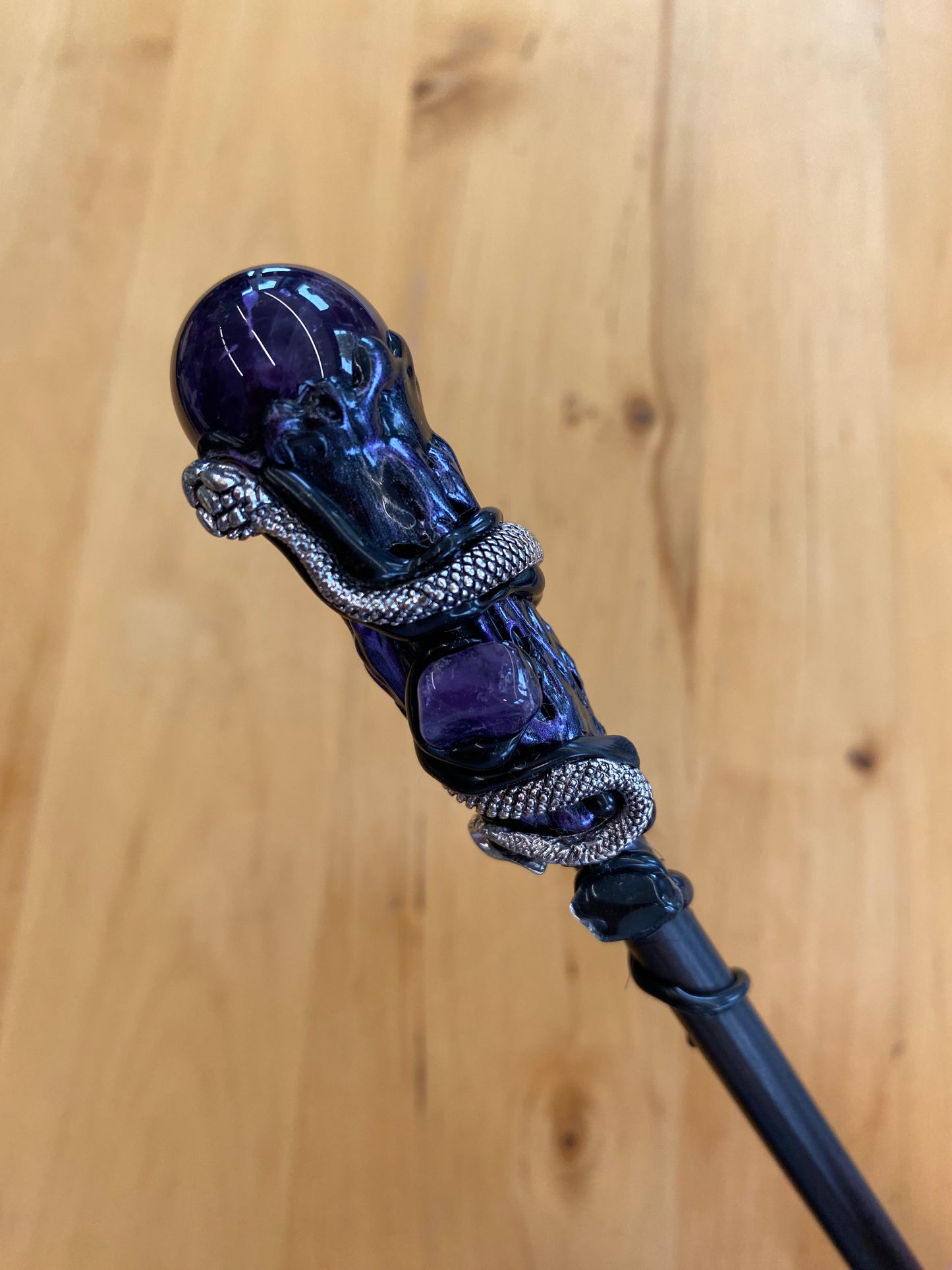 Petite Baguette magique serpent Améthyste