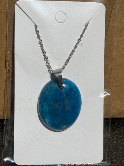 Pendentif Apatite bleue