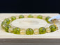 Bracelet Citrine naturelle et Péridot