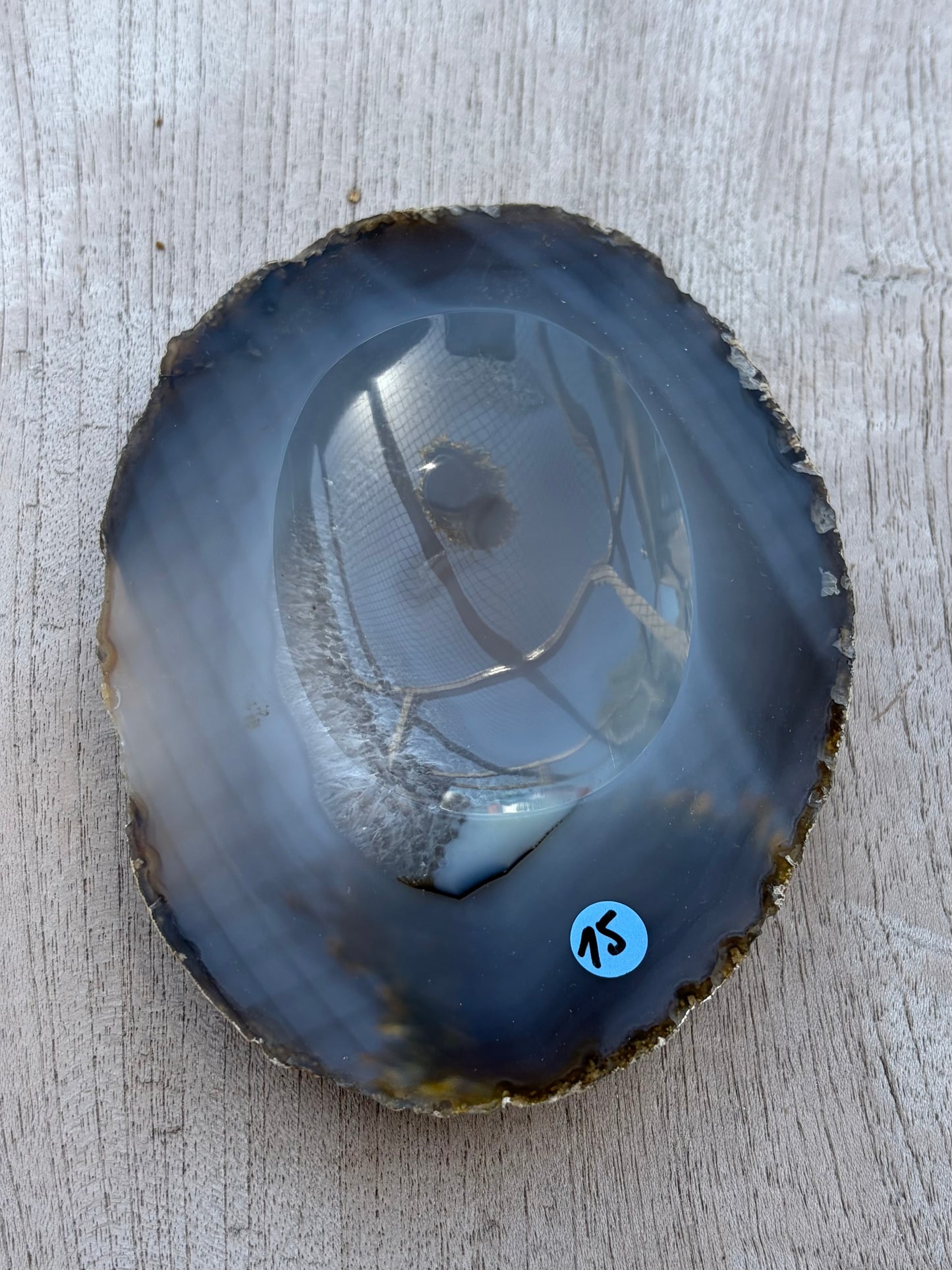 Tranche d’agate vide-poches