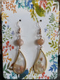 Boucles d’oreilles epoxy Pierre de lune