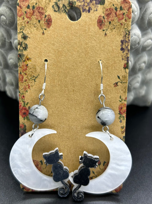 Boucles d’oreilles Luna chats