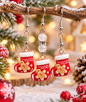Boucles d’oreilles trio chaussons de Noël