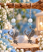 Boucles d'oreilles Phénix Aigue marine