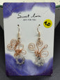 Boucles d'oreilles Quartz tourmaline