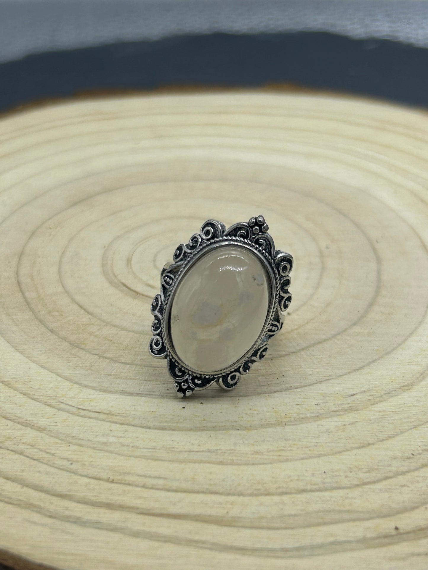 Bague Agate fleur de cerisier