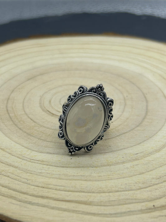 Bague Agate fleur de cerisier