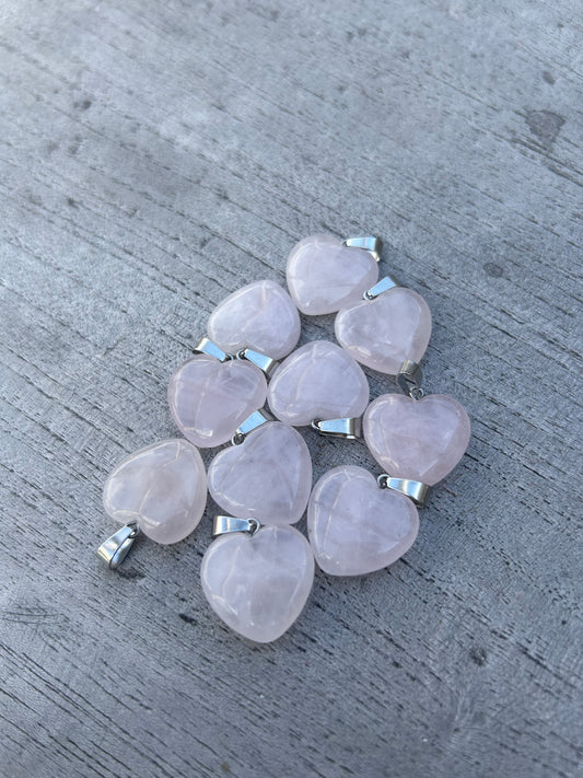 Pendentif Quartz rose