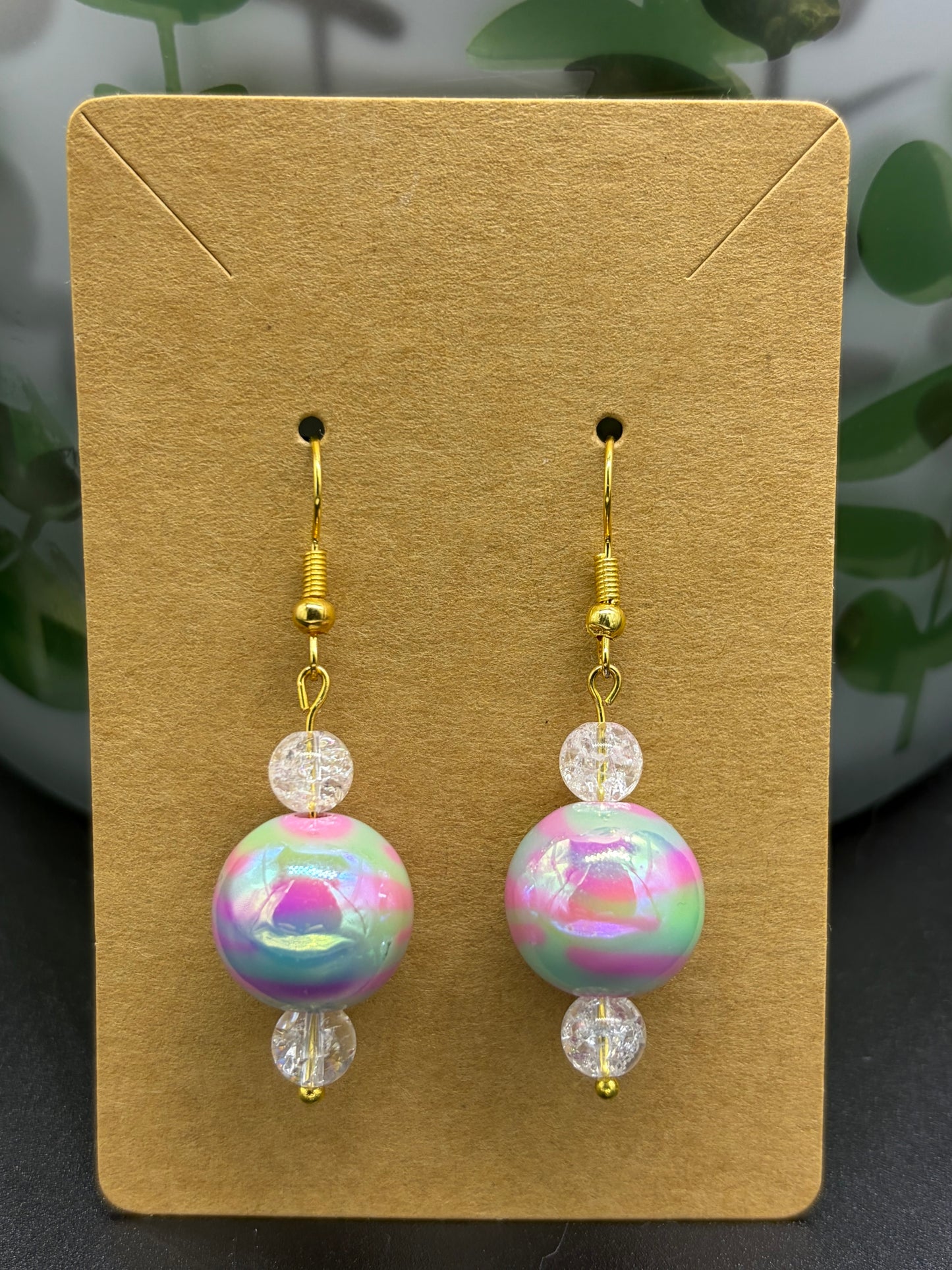 Boucles d’oreilles boules fantaisie