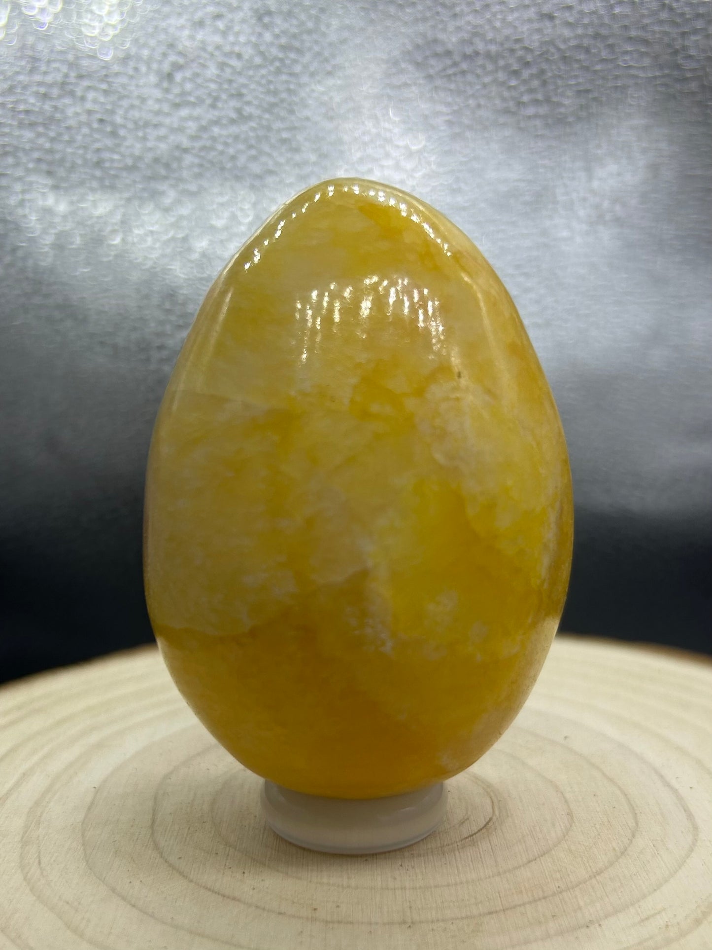 Œuf Calcite jaune et miel