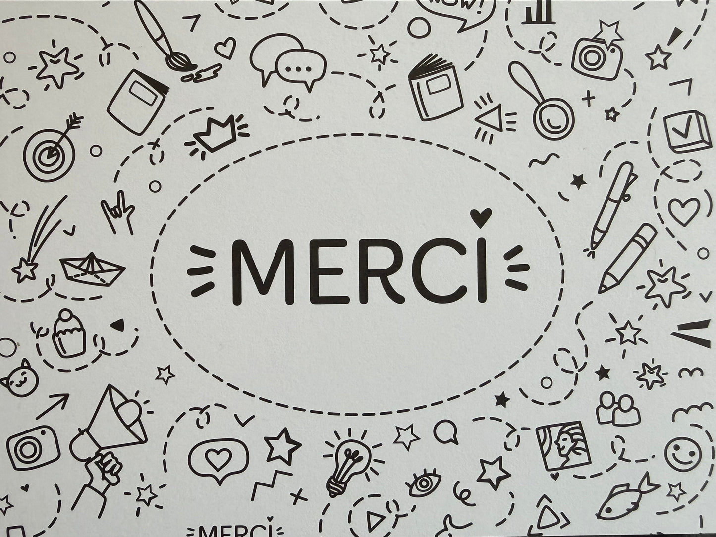 Merci pour cette année ! : 20 cartes de remerciements à colorier