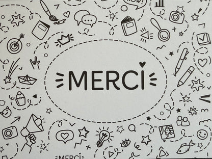 Merci pour cette année ! : 20 cartes de remerciements à colorier