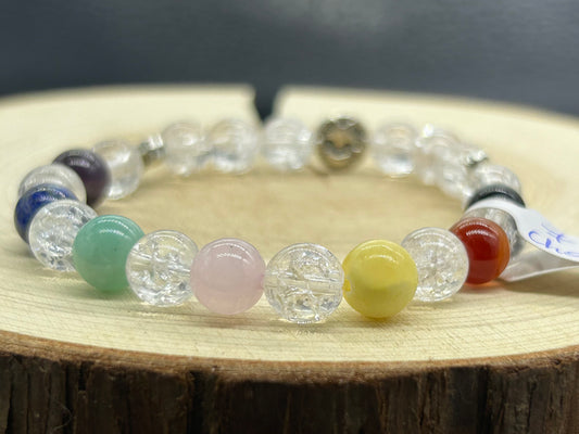 Bracelet Cristal de roche 7 chakras