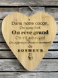 Cœur bambou « Sweet Home »