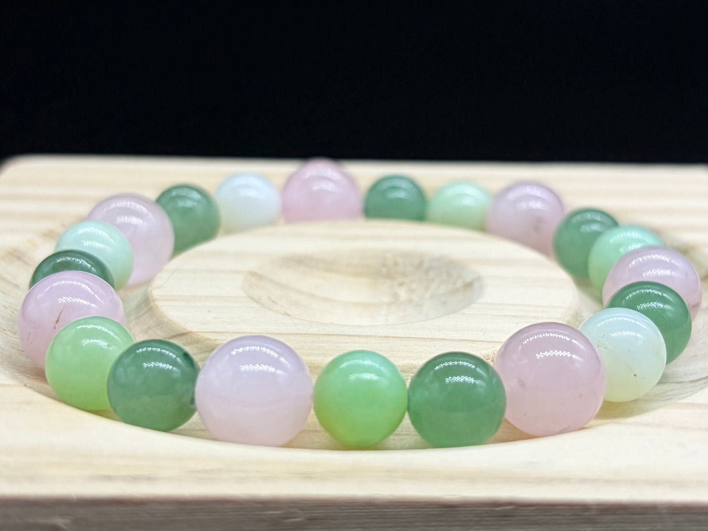 Bracelet Chrysoprase/Quartz Rose et Aventurine