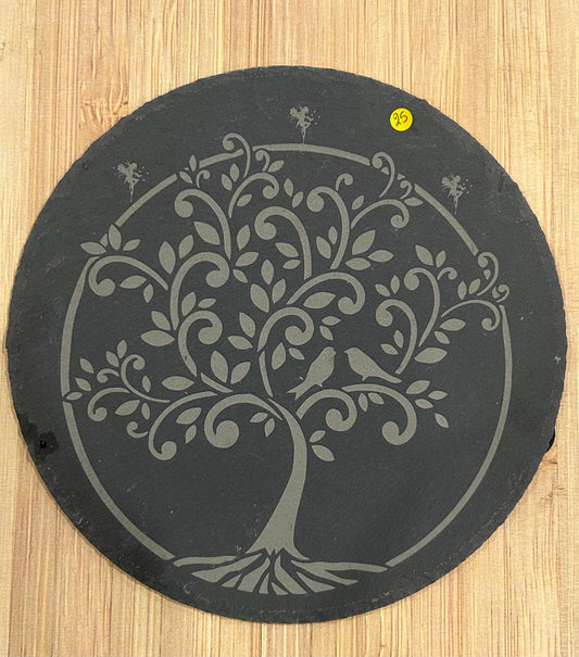 Plaque de rechargement ardoise « L’arbre aux fées »