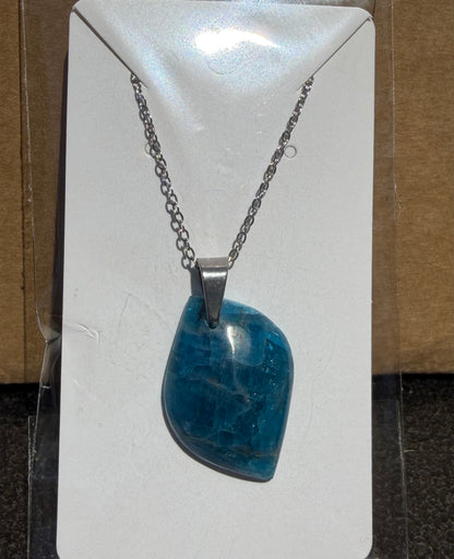 Pendentif Apatite bleue
