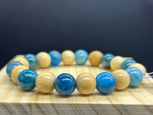 Bracelet Apatite bleue