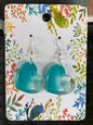Boucles d’oreilles Epoxy cœurs Amazonite