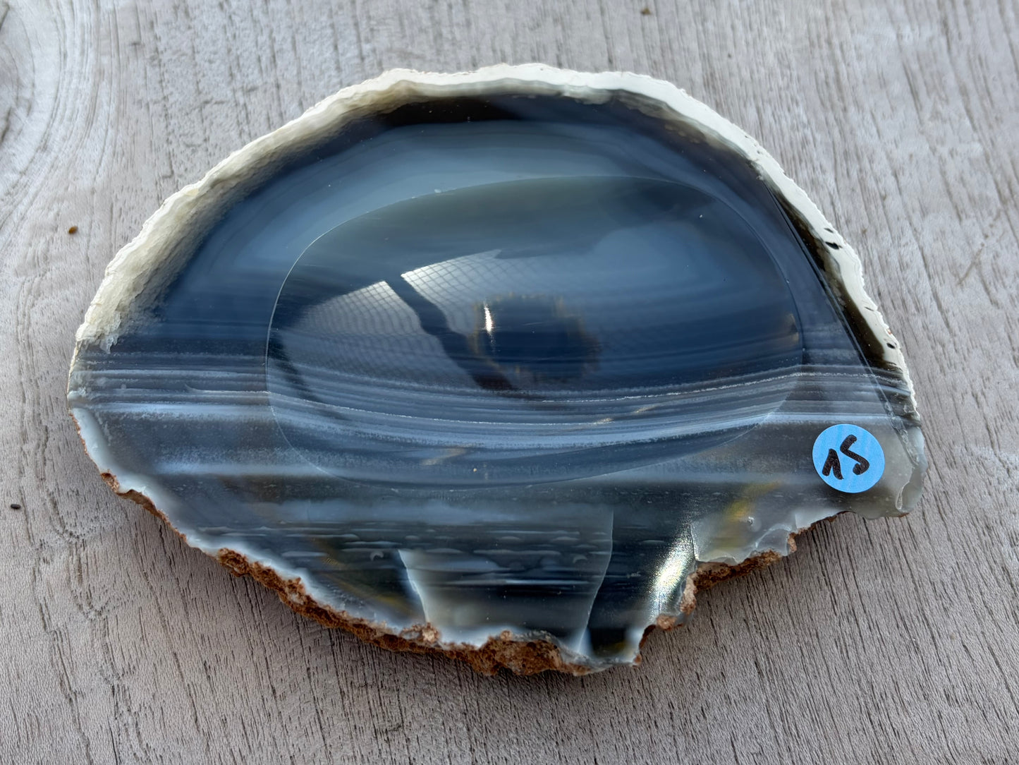 Tranche d’agate vide-poches