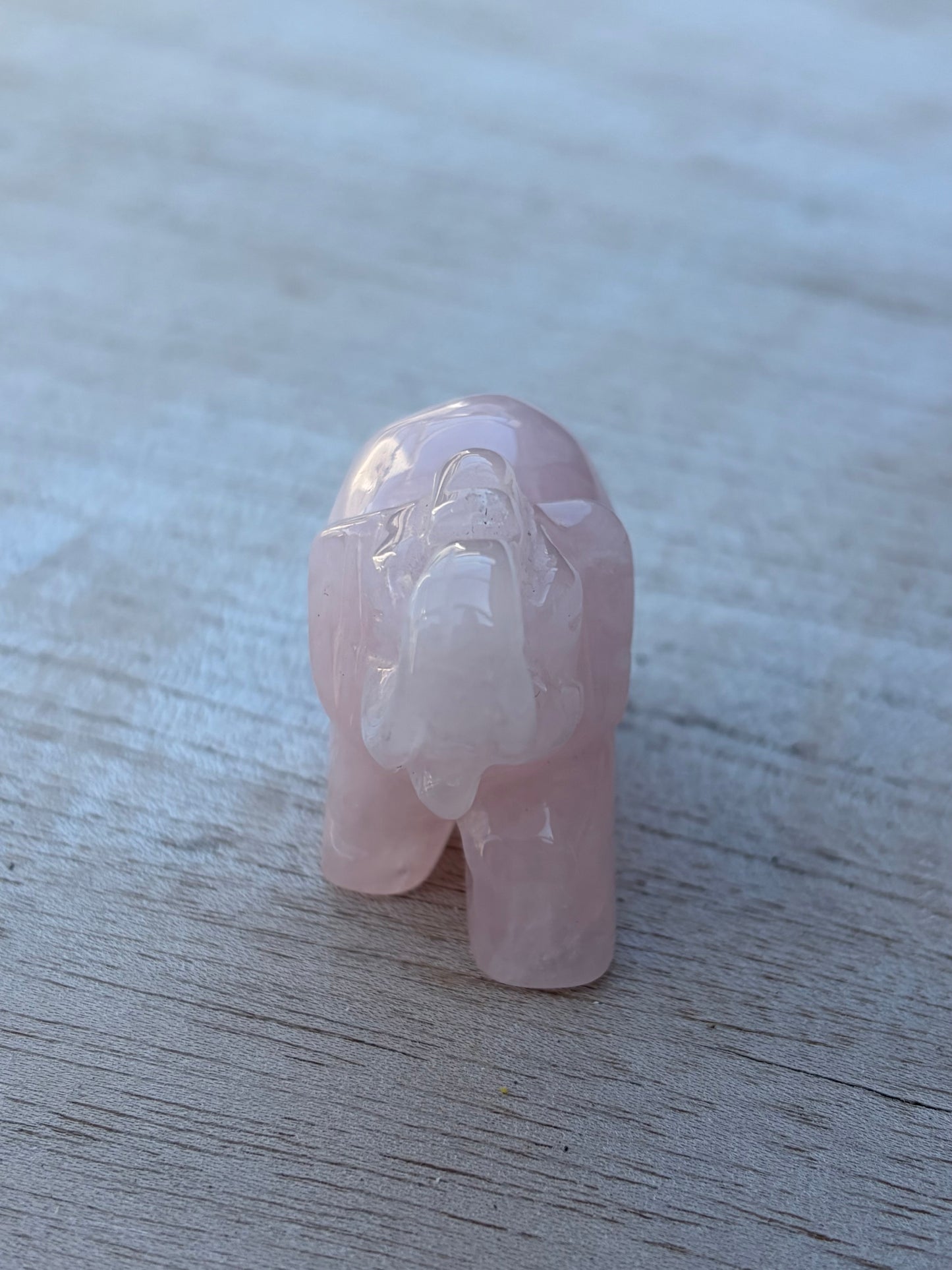 Éléphant Quartz rose