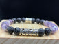 Bracelet Viking Améthyste et Pierre de lave