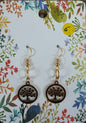 Boucles d’oreilles fantaisie arbre de vie dorée