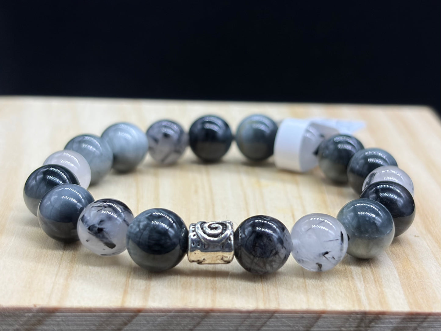 Bracelet enfant Tourmaline et Quartz tourmaline